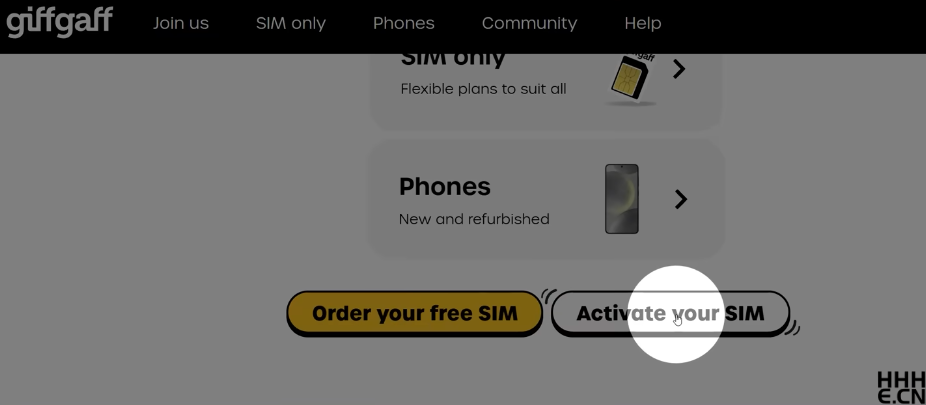 Giffgaff 实体卡激活 Giffgaff 实体卡激活